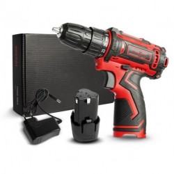 DRILLFORCE 12V 16V 20V Cordless Drill Electric Screwdriver Mini Wireless Power Driver DC Lithium-Ion Battery 3/8-Inch