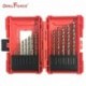 DRILLFORCE 13PCS/Set 1.5-6.5mm Cobalt Drill Bits High Speed Steel HSSCO M35 Twist Drill Bits For Stainless Steel Iron Metal Wood