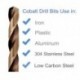 1/16 inch to 1/2 inch, HSS Cobalt Twist Drill Bits, Pack of 10, Please Choose the Size you Want.