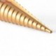 3PCS Step Drill Bits Set Metric Spiral Flute The Pagoda Shape Hole Cutter 4-12/20/32mm HSS Steel Cone Titanium Drill Bit Set