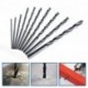 DRILLFORCE 5/16"-1/2" M2 Black High Speed Steel General Jobber Drill Bits for Metal