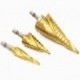 4-12, 4-20, 4-32mm HSS Step Drill Bits Set Spiral Grooved Center Core Hole Cutter Hex Drill Titanium Cone Drill Bit